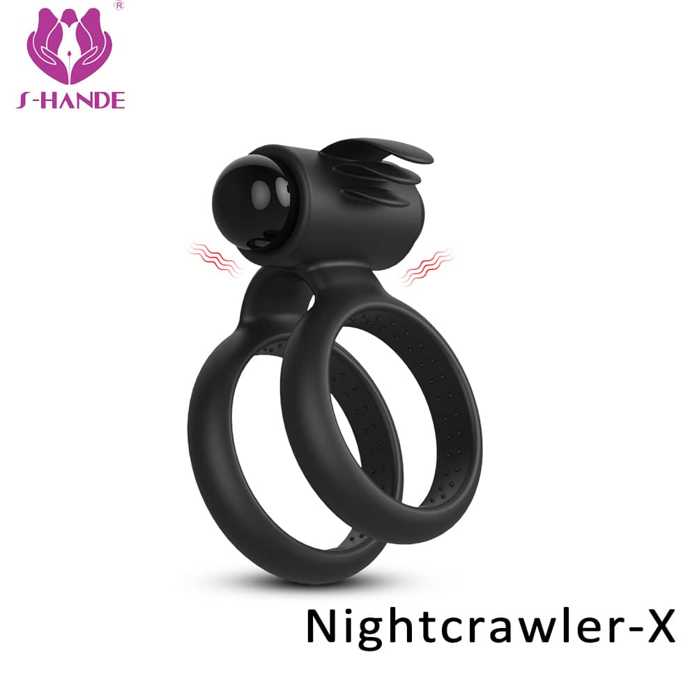 Эрекционное кольцо с вибро S-HANDE NIGHTCRAWLER-X SHD-S245