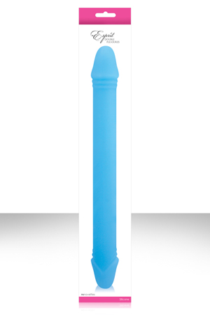 Фаллоимитатор двухголовый ESPRIT 14" голубой