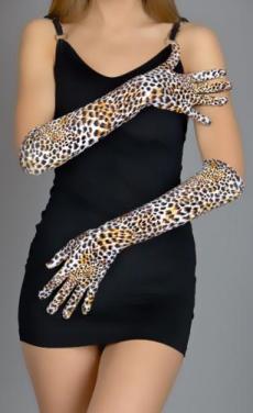 Перчатки "Леопард длинные"