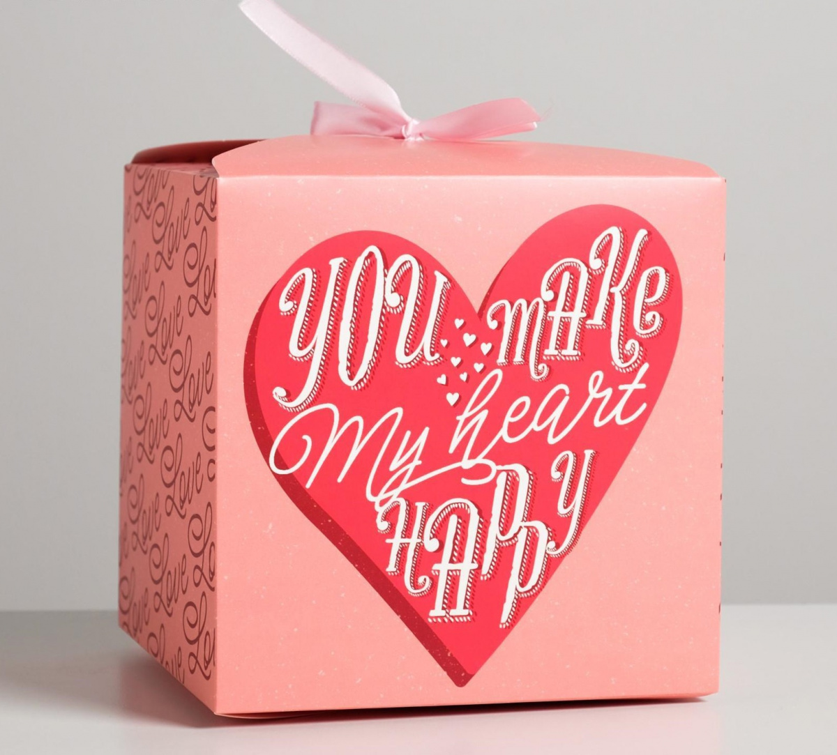 Коробка складная «С любовью», 18 × 18 × 18 см